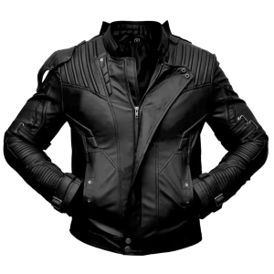 Galaxy Star Lord Chris Pratt Biker Café Racer Men's Leather Jacket