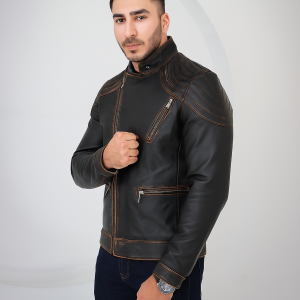 Vintage Biker Style Jacket Café Racer Jacket