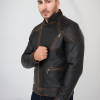 Vintage Biker Style Jacket Café Racer Jacket