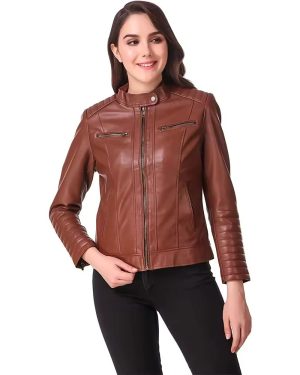 Design Women Leather Jacket