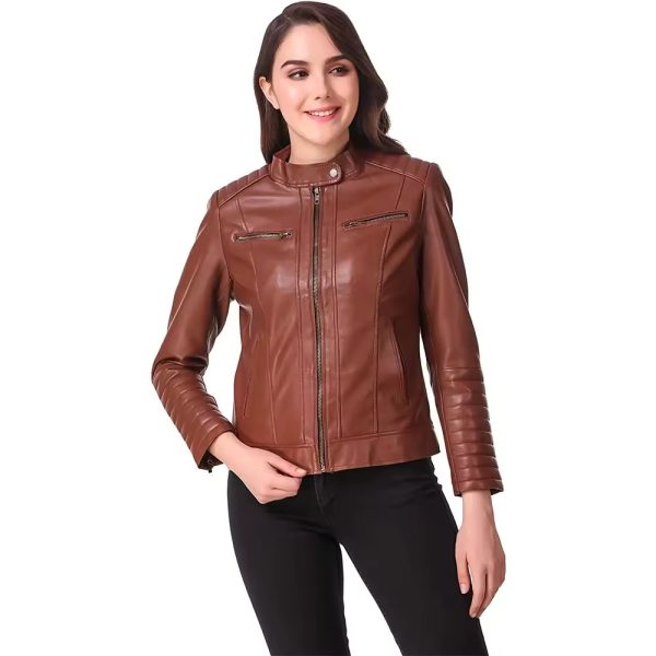 Design Women Leather Jacket