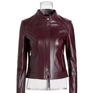 Leather Jacket Bomber For Ladies