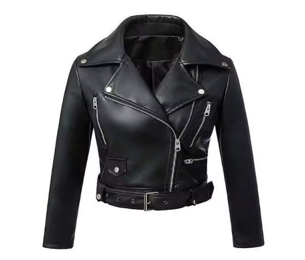 Women's Leather Jacket Leather Full Sleeves