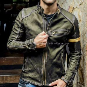 Brown Leather Jacket For Men's Premium Quality