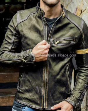 Brown Leather Jacket For Men's Premium Quality