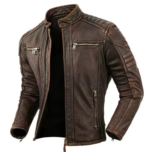 Leather Jacket Motorcycle And Auto Racing