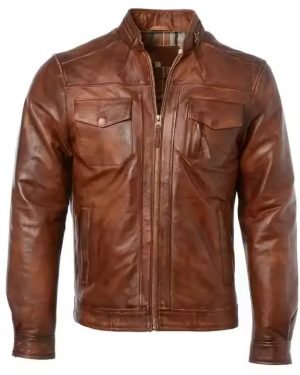 Sylish Brown Leather Jacket