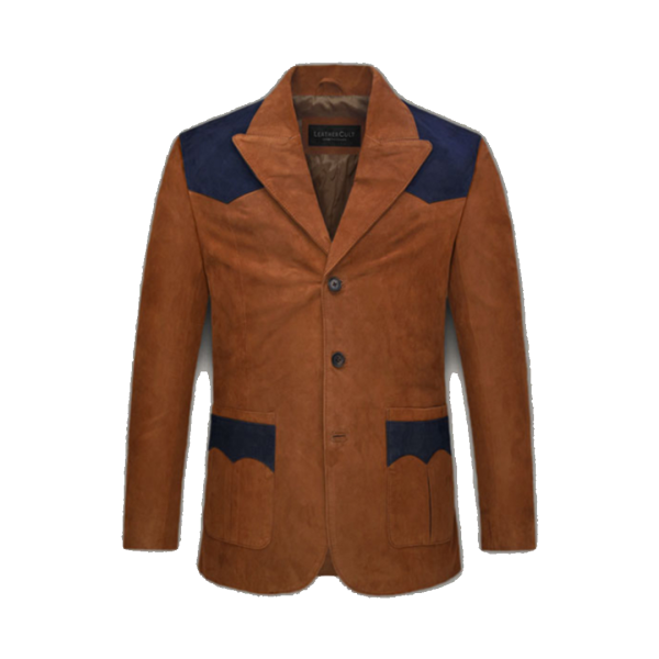 Suede Western Leather Blazer - Image 2