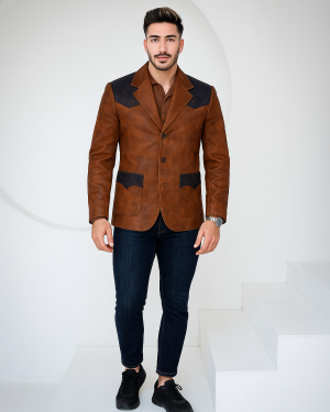 Suede Western Leather Blazer