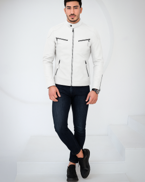 White Leather Jacket