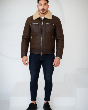 Paul Dark Brown Trucker Jacket